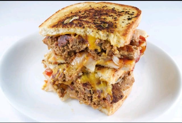 Grilled Meatloaf Sandwich.