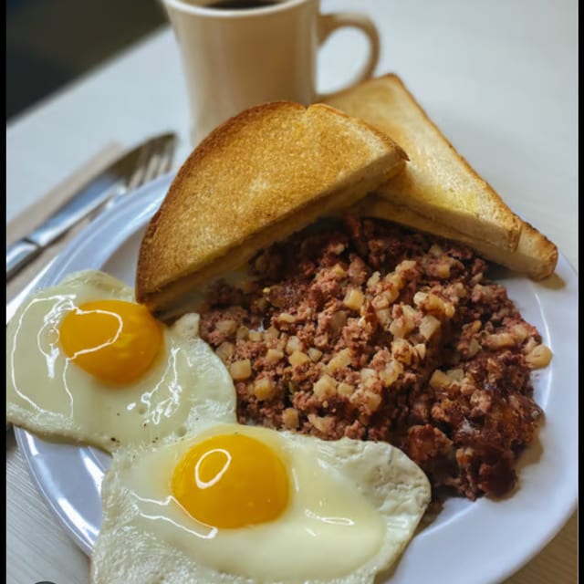 Corned Beef Hash Breakfast.